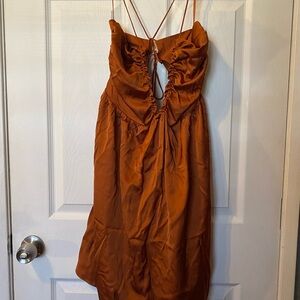Elegant Rust Dress